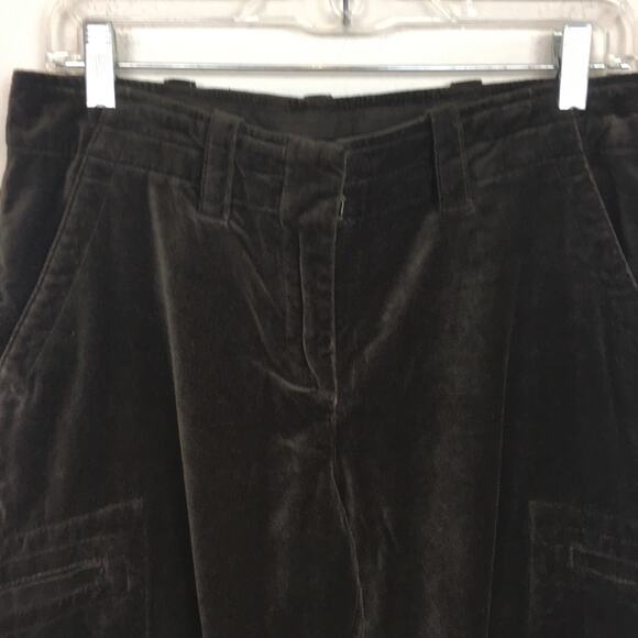 Sundance Brown Velvet Cropped Pants NWOT 8 - Picture 5 of 8
